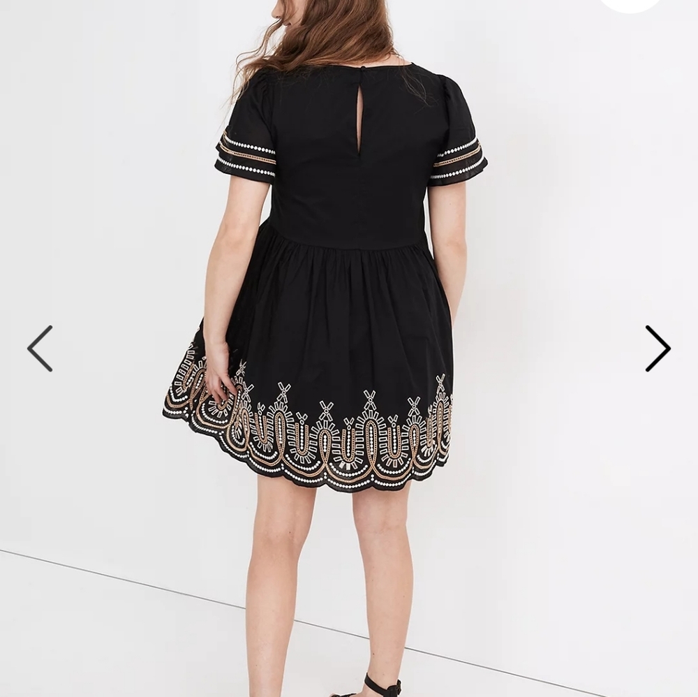 Embroidered Mini Dress - Picture 7 of 8